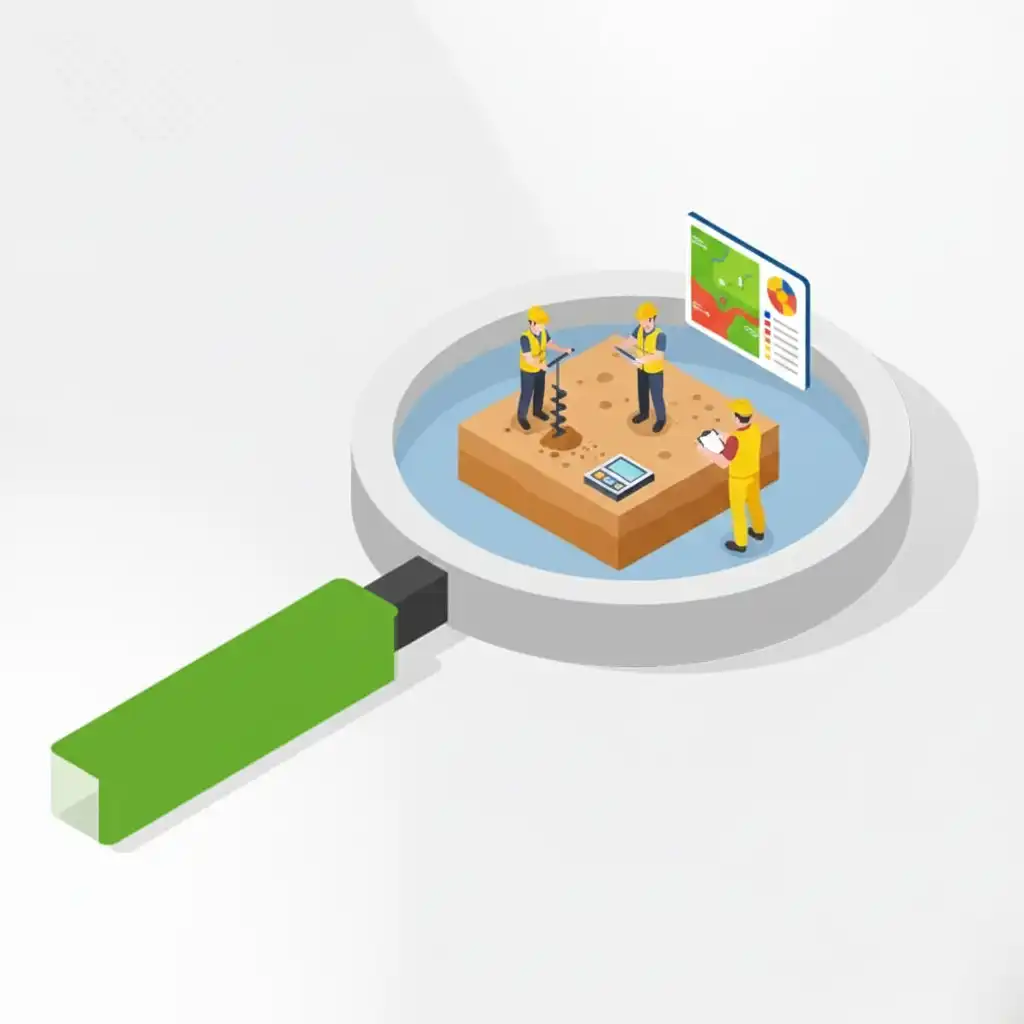 فحص التربة قبل البناء